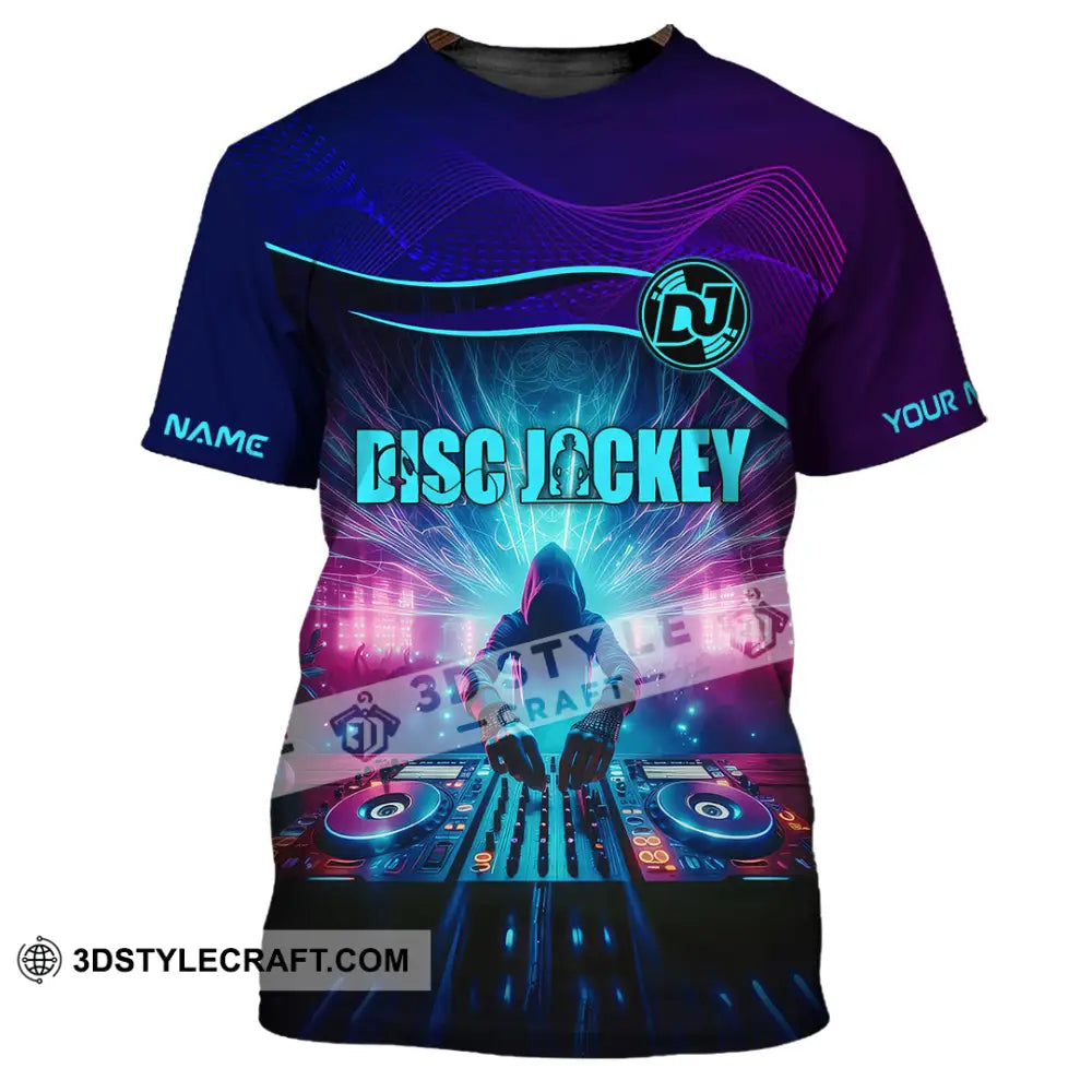 Unisex Shirt - Custom Text Dis Jockey Shirt T-Shirt / S T-shirt