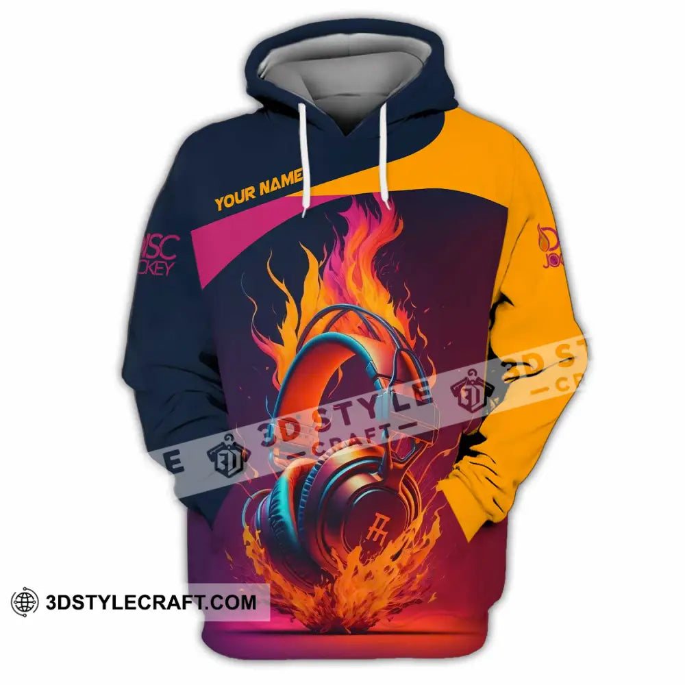 Unisex Shirt - Custom Text Disc Jockey Hoodie / S T-Shirt