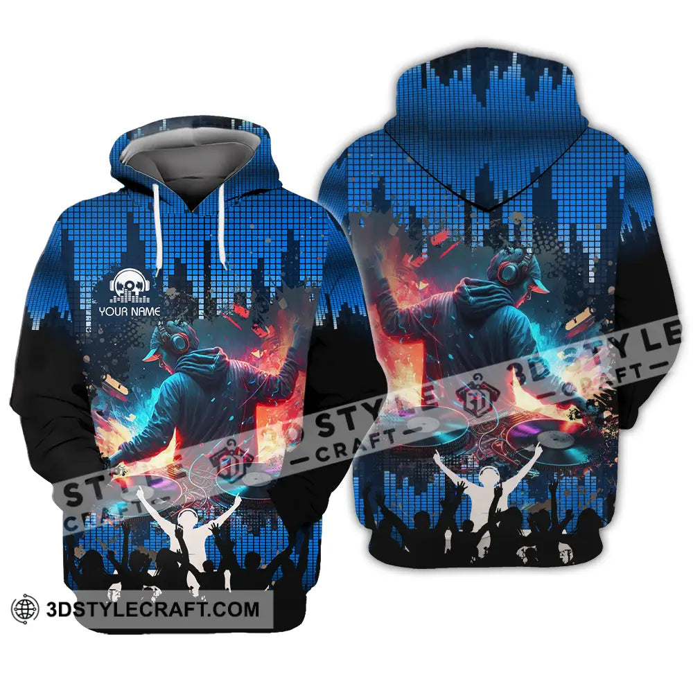 Unisex Shirt - Custom Text Disc Jockey Hoodie / S T-Shirt