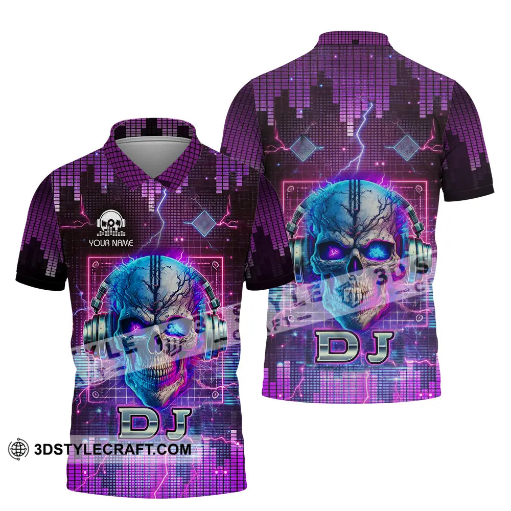 Unisex Shirt - Custom Text Disc Jockey Polo / S T-Shirt