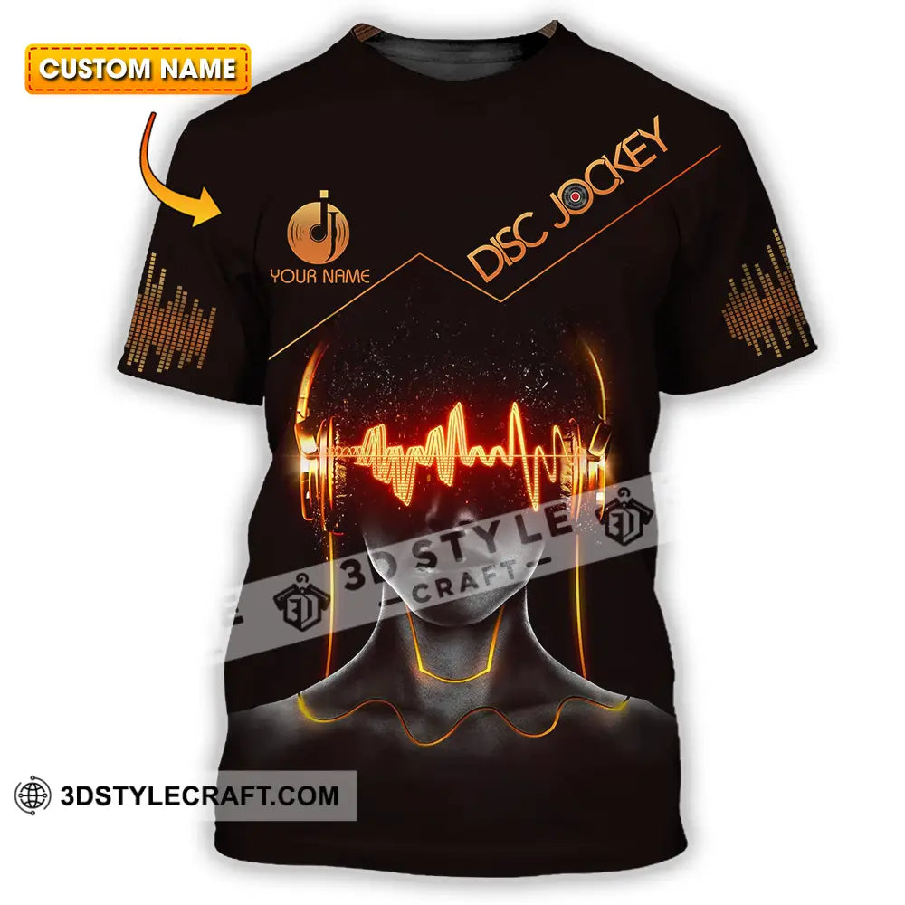 Unisex Shirt - Custom Text Disc Jockey T-Shirt