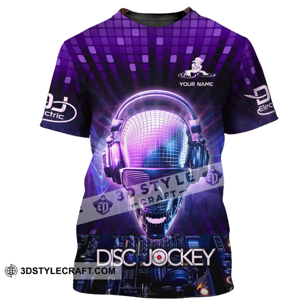 Unisex Shirt - Custom Text Shirt Disc Jockey T-Shirt / S T-shirt