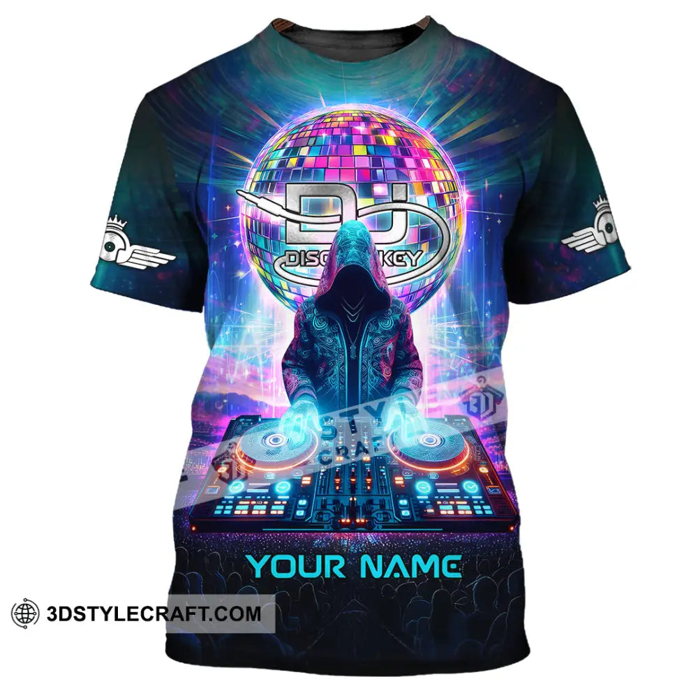 Unisex Shirt - Custom Text Shirt Disc Jockey T-Shirt / S T-shirt