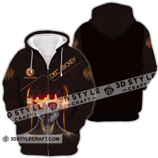 Unisex Shirt - Custom Text Shirt Disc Jockey style option 4