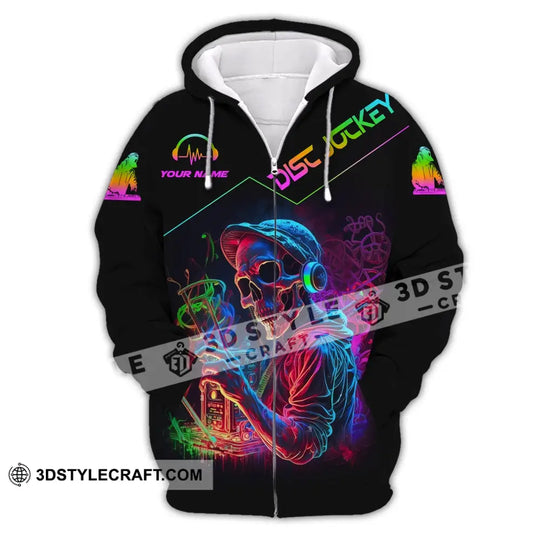 Unisex Shirt - Custom Text Shirt Disc Jockey style option 3