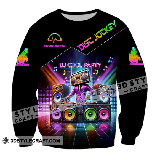 Unisex Shirt - Custom Text Shirt Dj Cool Party style option 4
