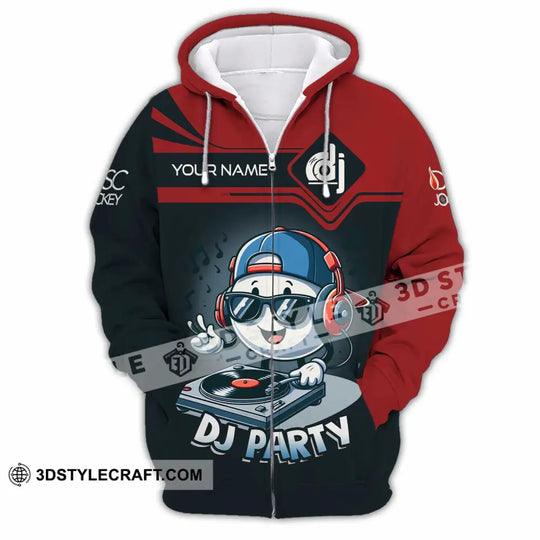 Unisex Shirt - Custom Text Shirt, DJ Party Shirt style option 3