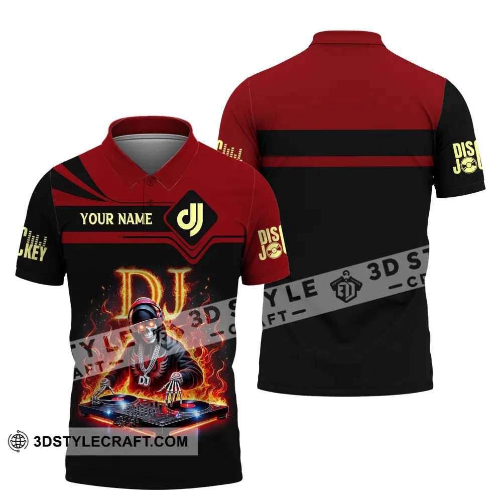 Unisex Shirt - Custom Text Dj Polo / S T-Shirt