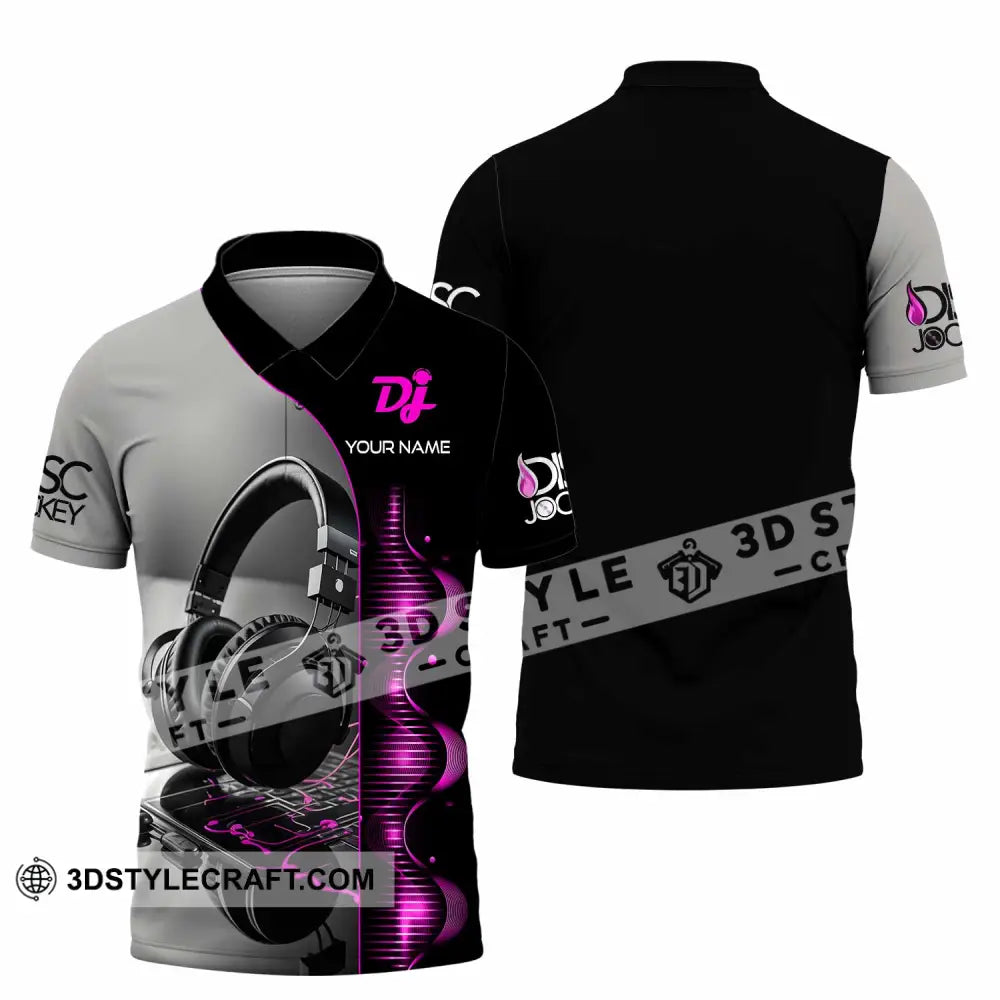 Unisex Shirt - Custom Text Dj Polo / S T-Shirt