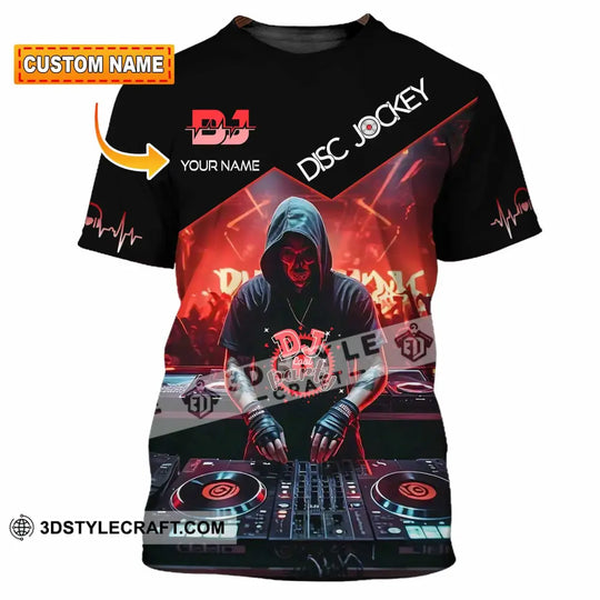 Unisex Shirt - Custom Text Shirt DJ style option 1
