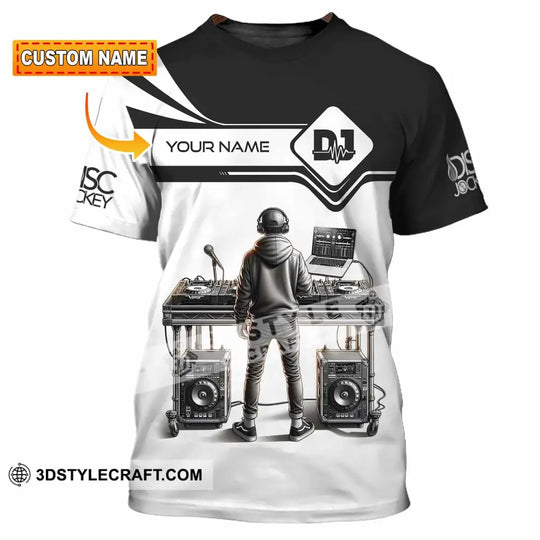 Unisex Shirt - Custom Text Shirt DJ style option 1