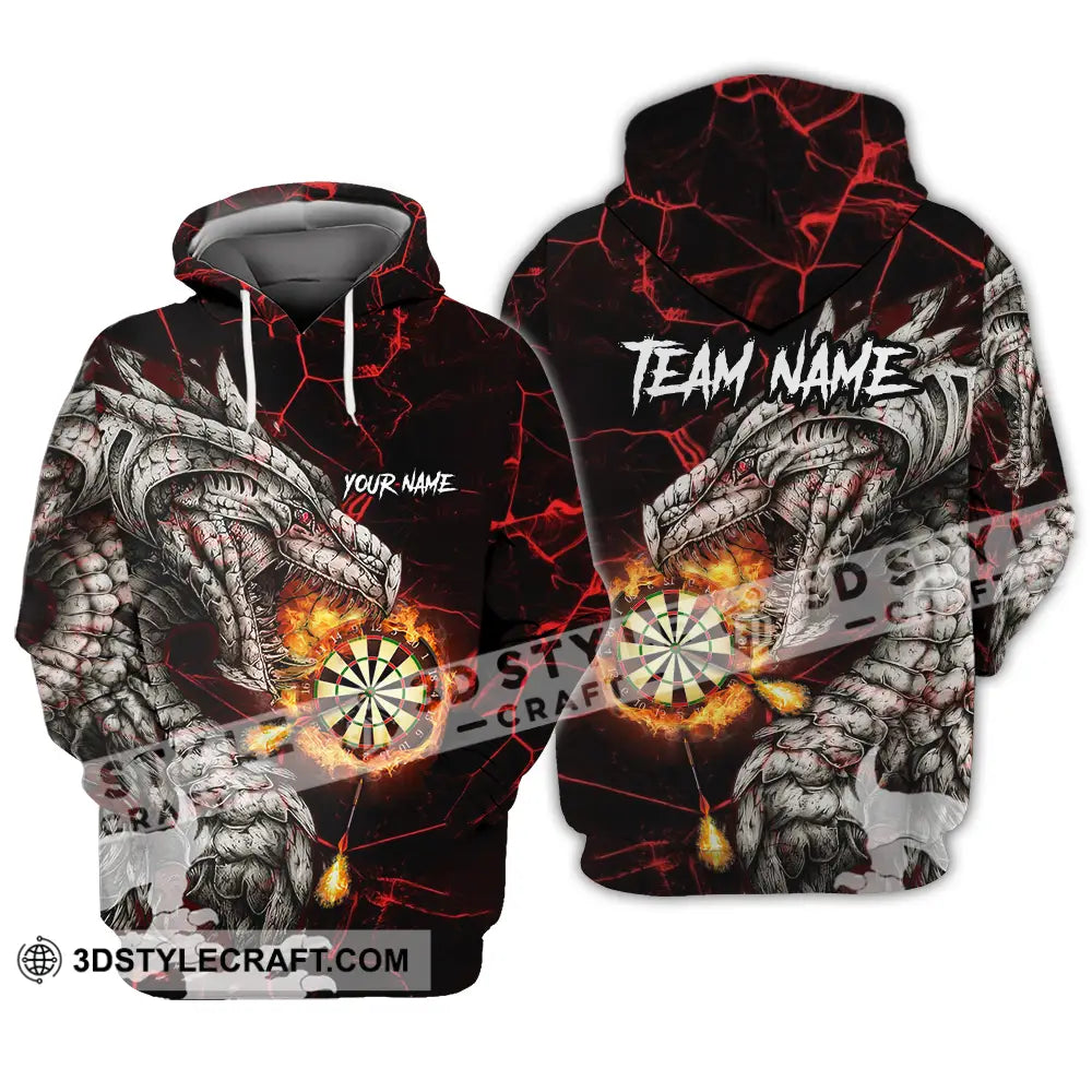 Unisex Shirt - Custom Text Shirt Dragon Dart Shirt Hoodie / S T-shirt