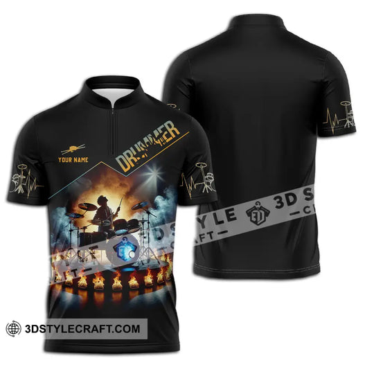 Unisex Shirt - Custom Text Shirt Drummer style option 2