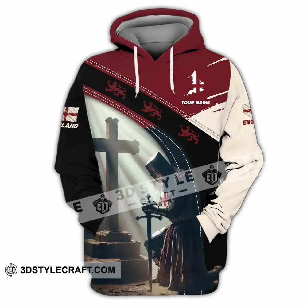 Unisex Shirt - Custom Text England Guardian Hoodie / S T-Shirt