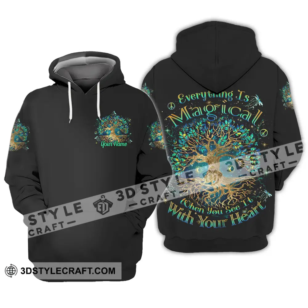 Unisex Shirt - Custom Text Shirt Everything Is Magical Shirt Hoodie / S T-shirt