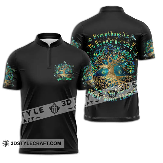 Unisex Shirt - Custom Text Shirt, Everything Is Magical Shirt style option 2