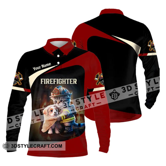 Unisex Shirt - Custom Text Shirt, Fire Fighter Shirt style option 3
