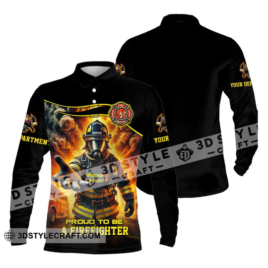 Unisex Shirt - Custom Text Shirt, Fire Fighter Shirt style option 3