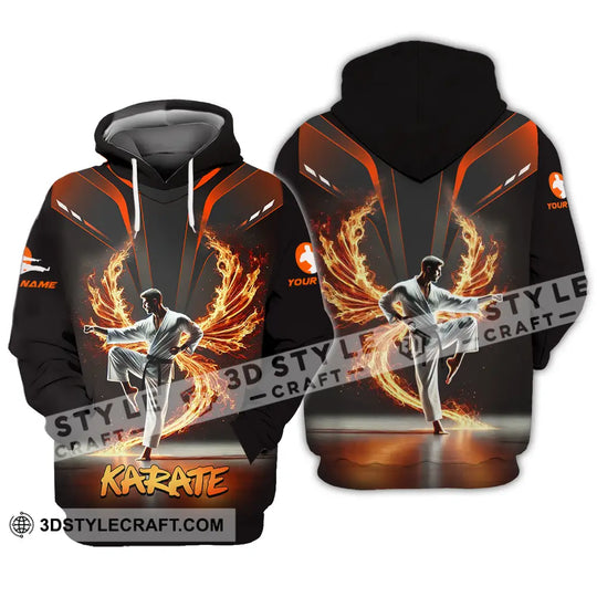 Unisex Shirt - Custom Text Shirt Fire Karate style option 3