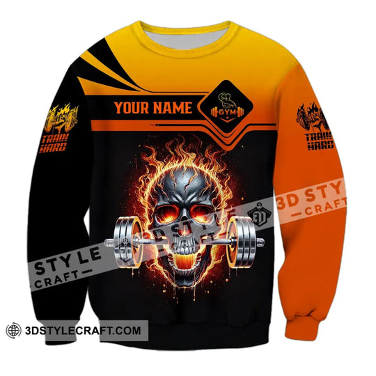 Unisex Shirt - Custom Text Shirt Fire Skullcap style option 4