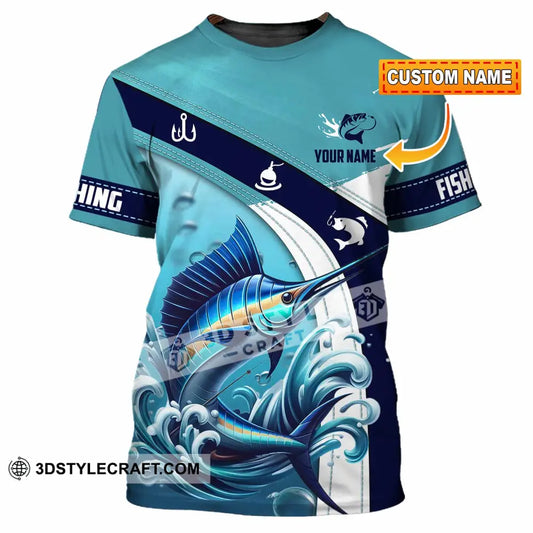 Unisex Shirt - Custom Text Shirt Fishing Lover T-shirt