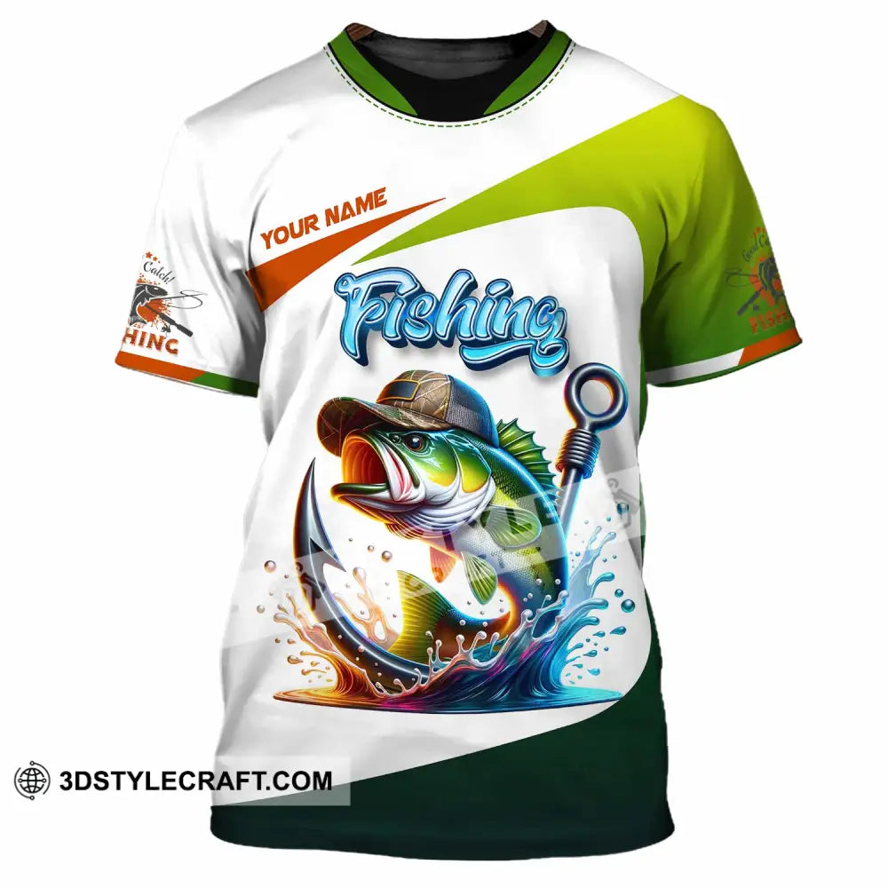 Unisex Shirt - Custom Text Shirt Fishing Lover T-Shirt / S T-shirt