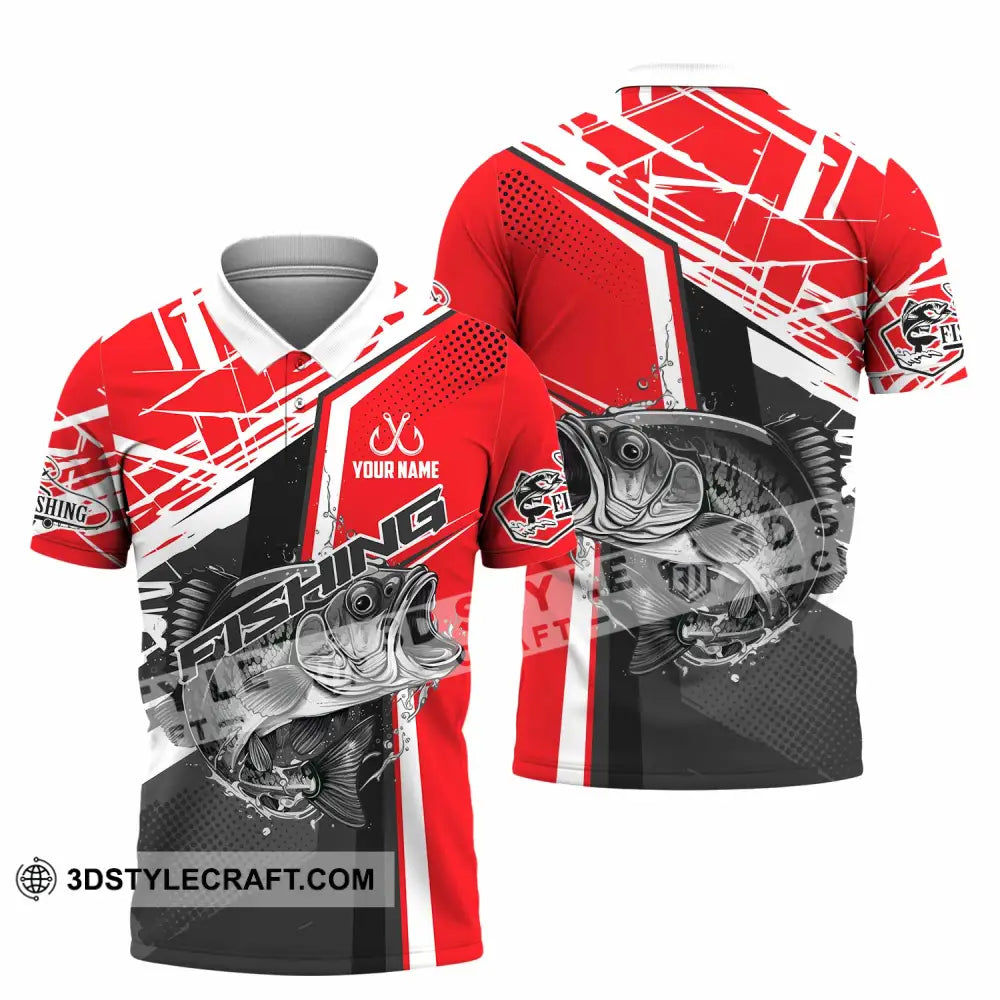 Unisex Shirt - Custom Text Shirt Fishing Shirt Polo Shirt / S T-shirt