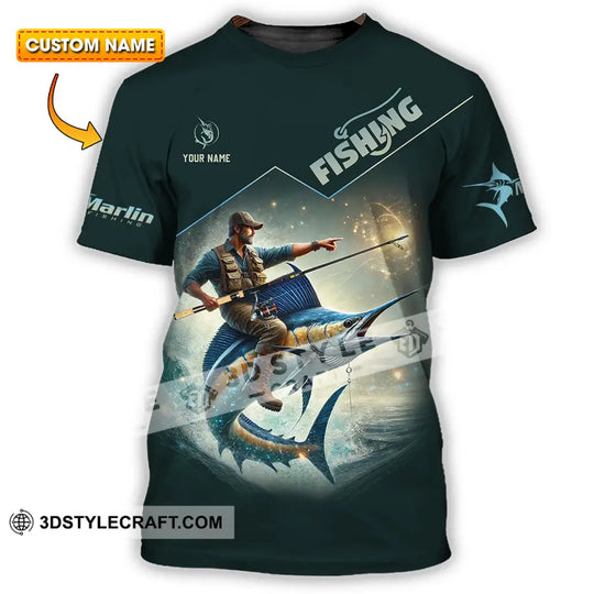 Unisex Shirt - Custom Text Shirt Fishing style option 1