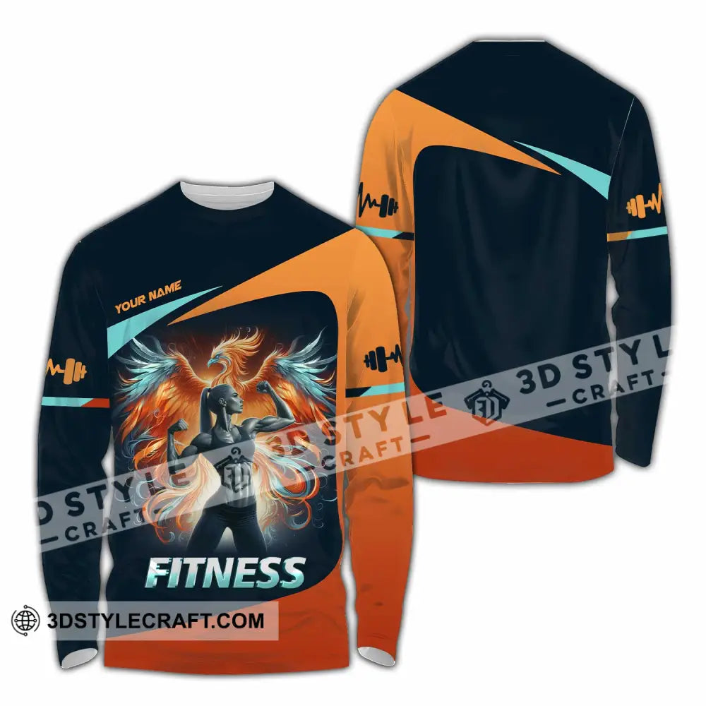 Unisex Shirt - Custom Text Shirt Fitness Shirt Long Sleeve Shirt / S T-shirt