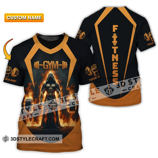 Unisex Shirt - Custom Text Shirt Fitness style option 1