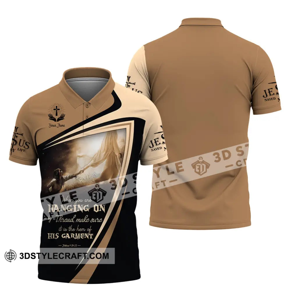 Unisex Shirt - Custom Text God Save My Life Polo / S T-Shirt