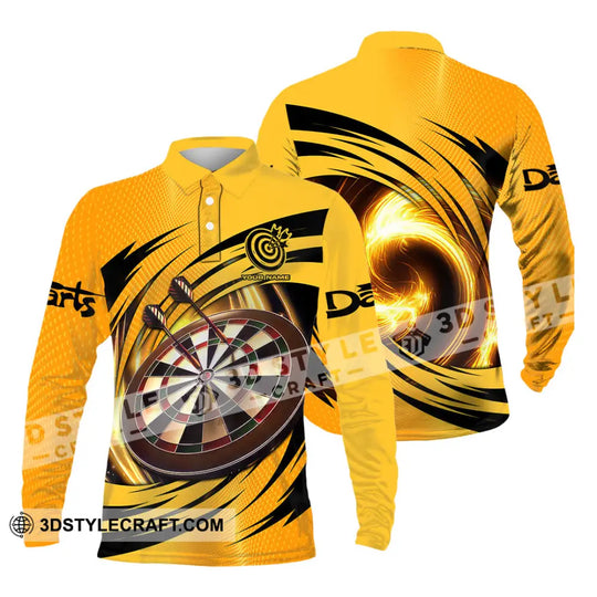 Unisex Shirt - Custom Text Golden Darts Sport Shirt style option 3