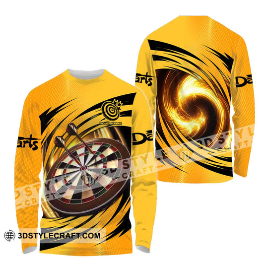 Unisex Shirt - Custom Text Golden Darts Sport Shirt style option 4