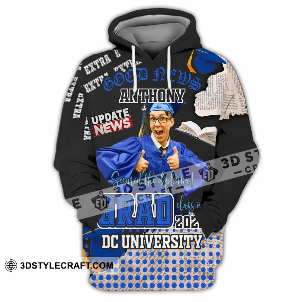 Unisex Shirt - Custom Text Shirt Grad Shirt Hoodie / S T-shirt