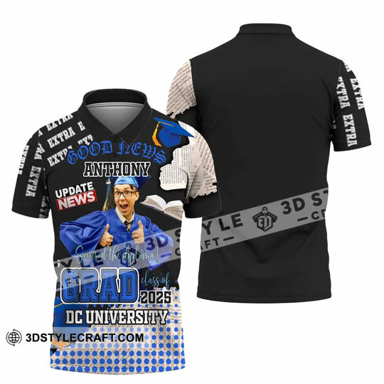 Unisex Shirt - Custom Text Shirt, Grad Shirt style option 4