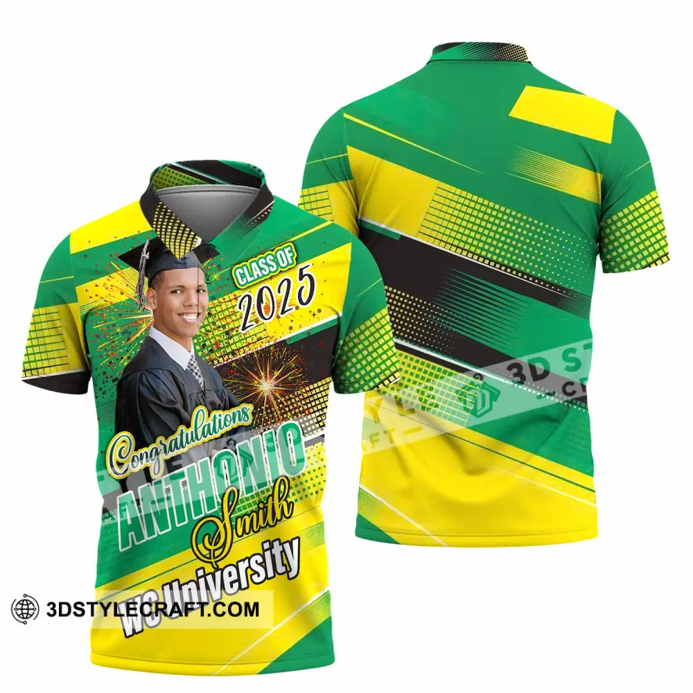 Unisex Shirt - Custom Text Shirt Graduation Shirt Polo Shirt / S T-shirt