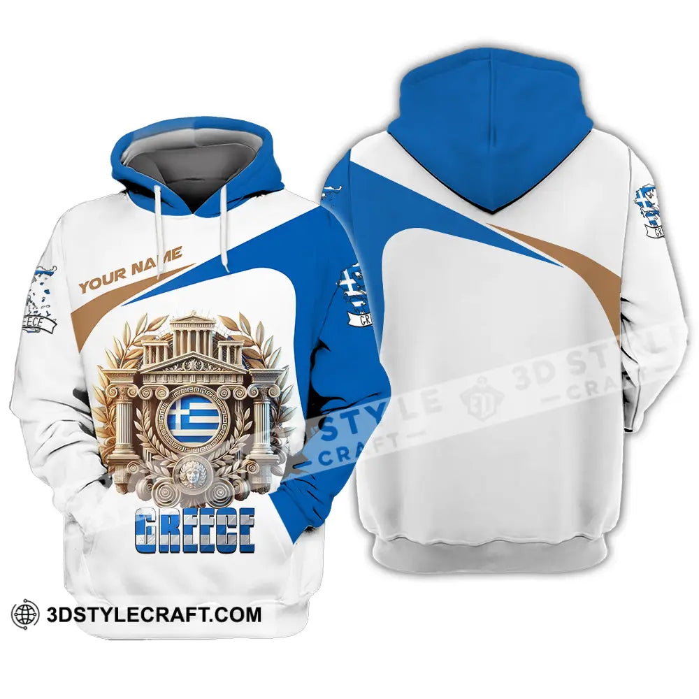 Unisex Shirt - Custom Text Greece Hoodie / S T-Shirt
