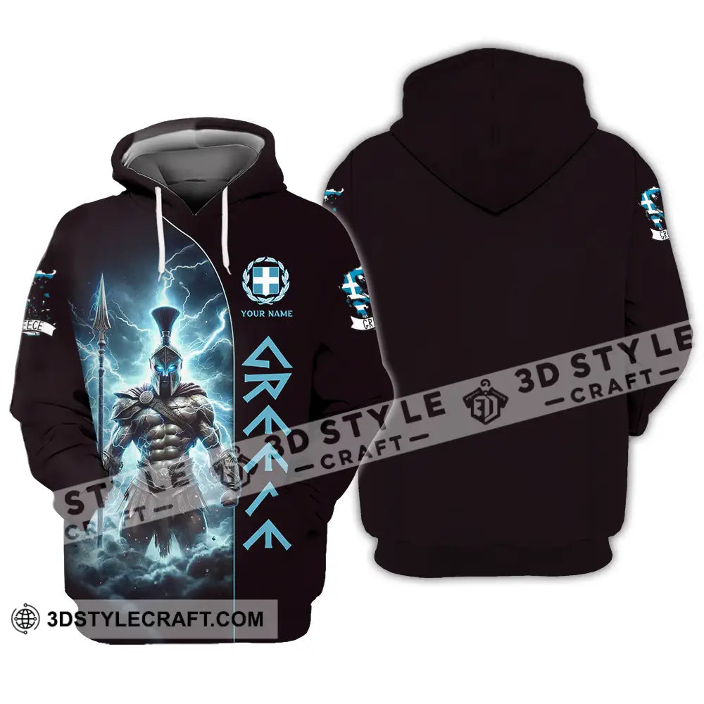 Unisex Shirt - Custom Text Greece Hoodie / S T-Shirt
