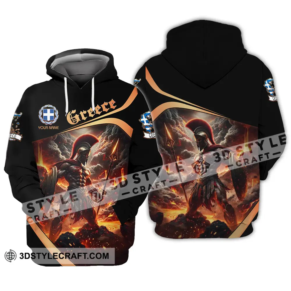 Unisex Shirt - Custom Text Greece Hoodie / S T-Shirt