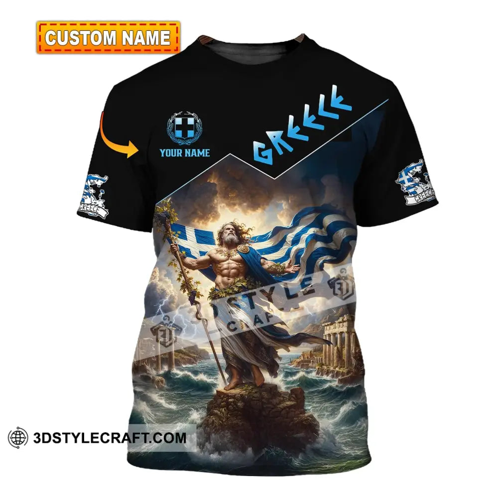 Unisex Shirt - Custom Text Greece T-Shirt