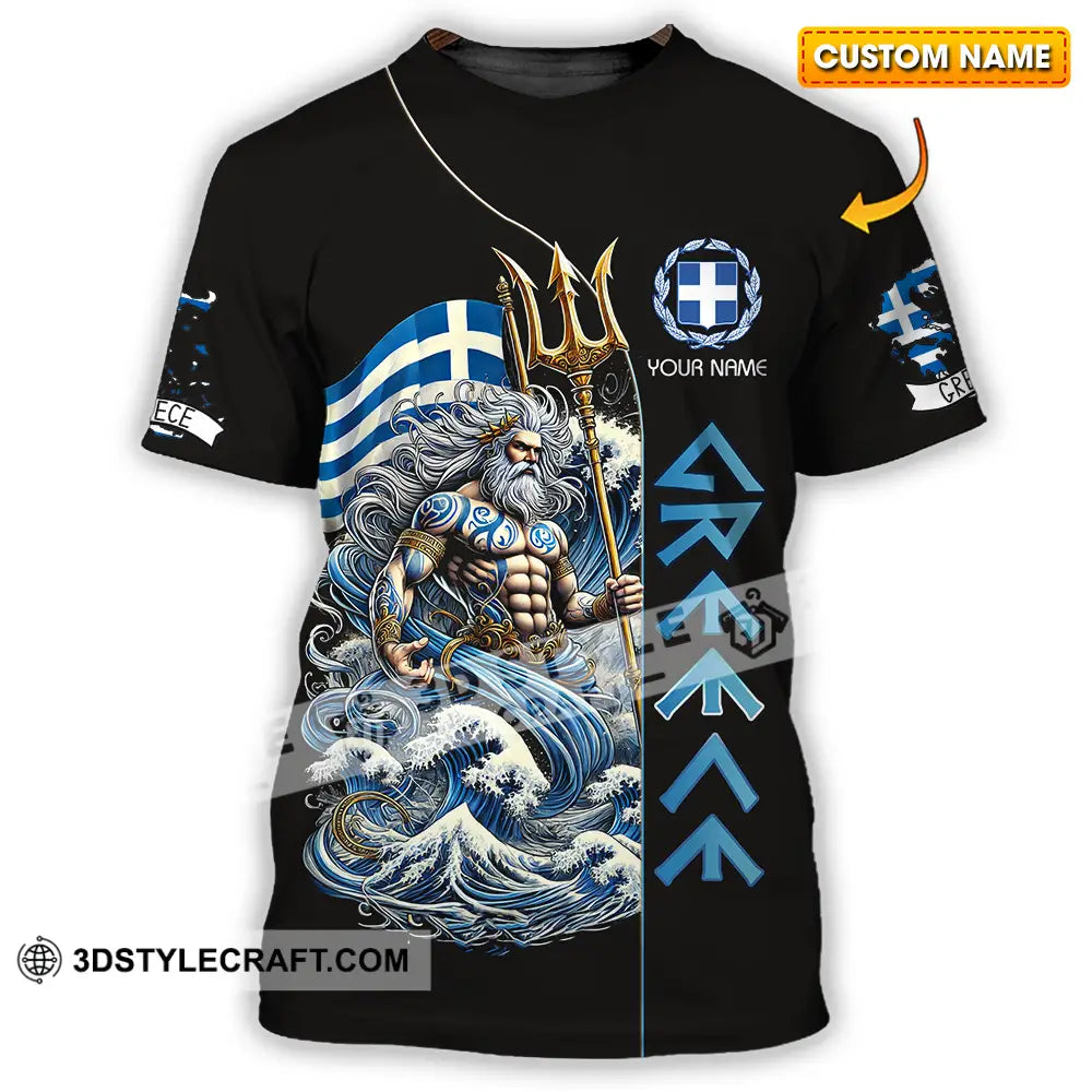 Unisex Shirt - Custom Text Greece T-Shirt