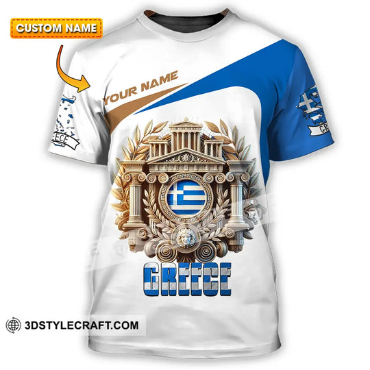 Unisex Shirt - Custom Text Shirt Greece style option 1