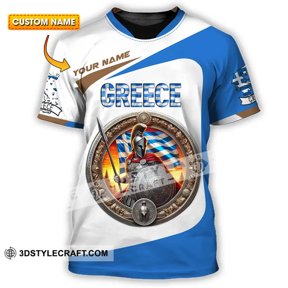 Unisex Shirt - Custom Text Greece T-Shirt