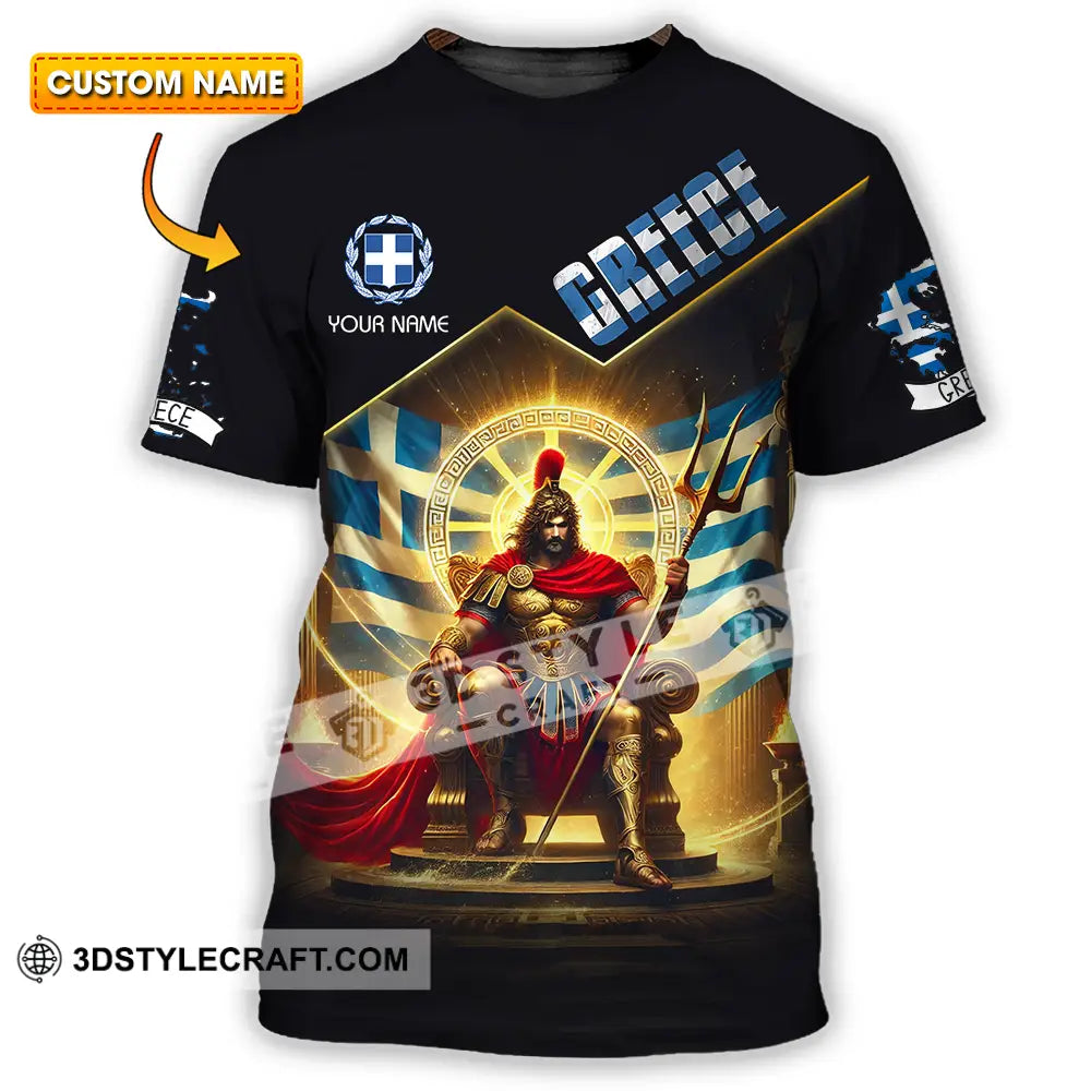 Unisex Shirt - Custom Text Greece T-Shirt