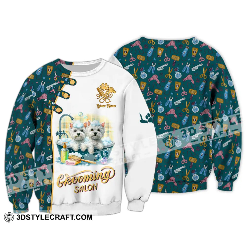 Unisex Shirt - Custom Text Shirt Groom Salon Shirt Long Sleeve / S T-shirt