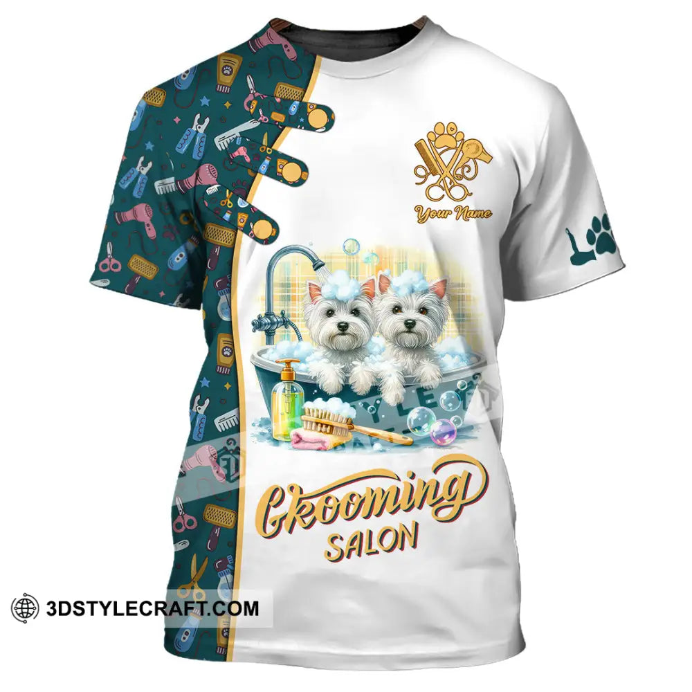 Unisex Shirt - Custom Text Shirt Groom Salon Shirt T-Shirt / S T-shirt