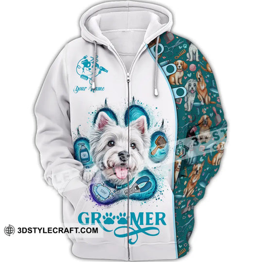Unisex Shirt - Custom Text Shirt, Groomer Shirt style option 2