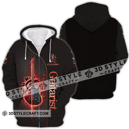 Unisex Shirt - Custom Text Shirt Guitarist style option 4