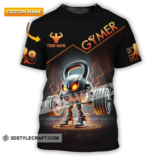 Unisex Shirt - Custom Text Shirt Gymer style option 1
