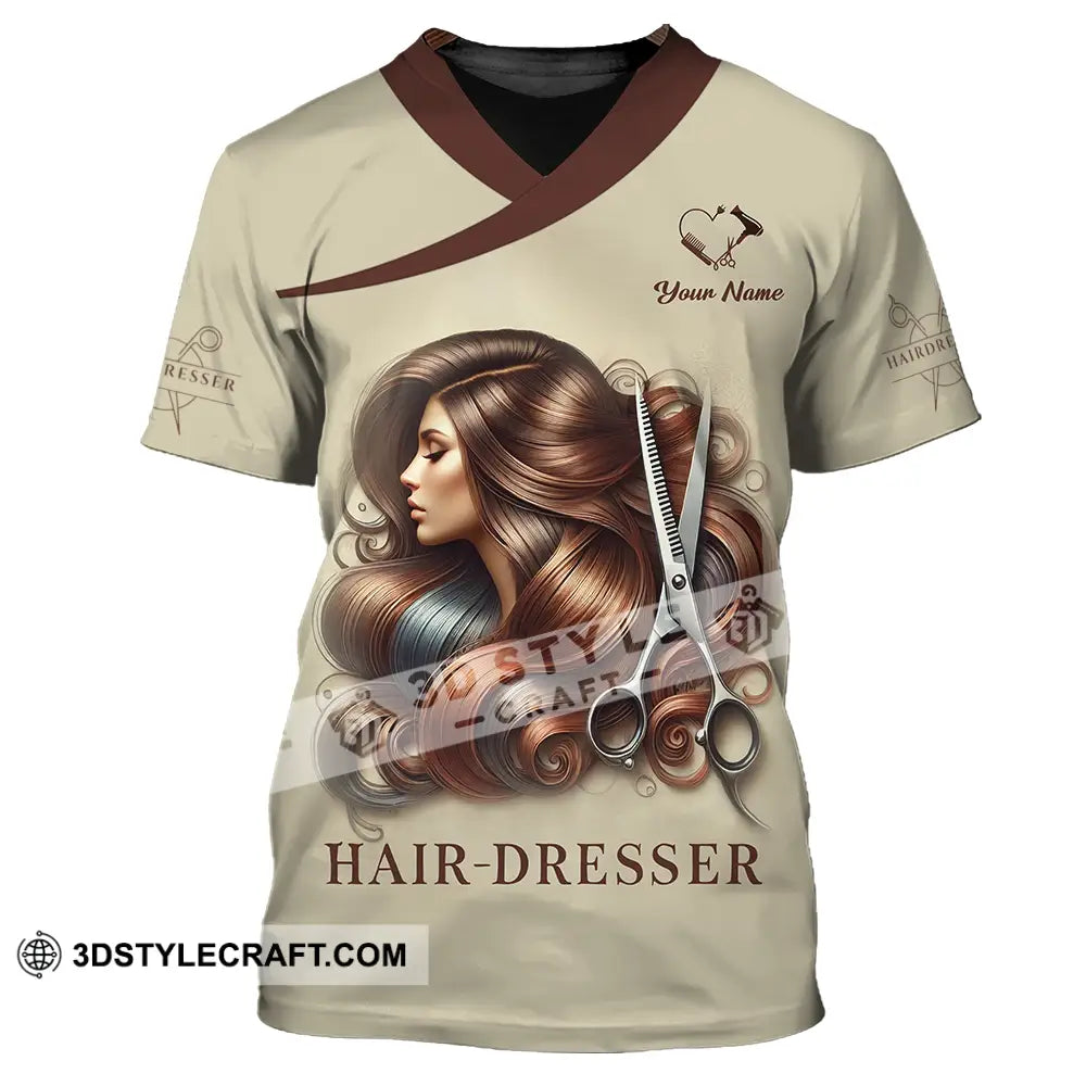 Unisex Shirt - Custom Text Hair Dresser T-Shirt / S T-Shirt